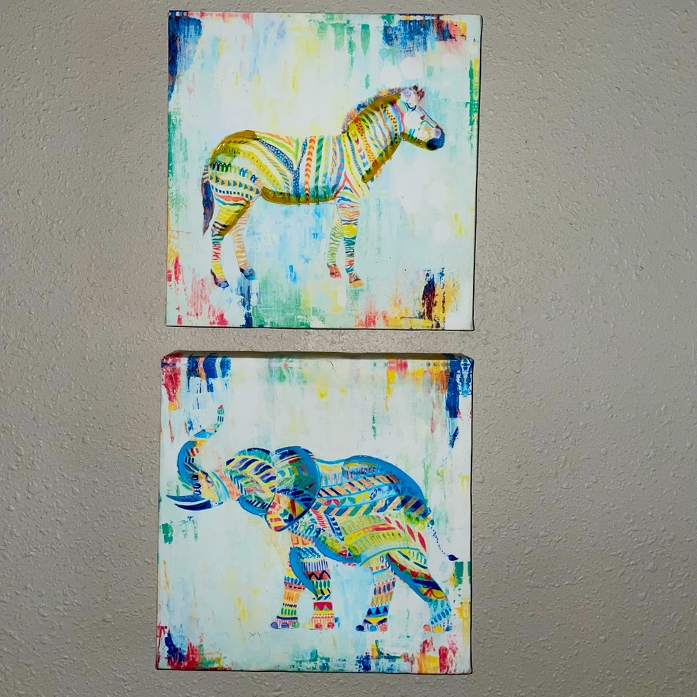 Handmade African Inspired Acrylic Paintings